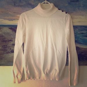 White Turtleneck Sweater
